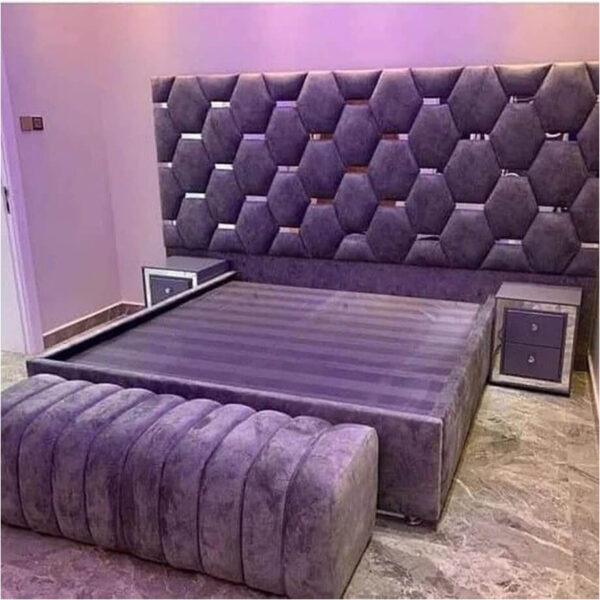 Modern Mirror bed Sofa Palace